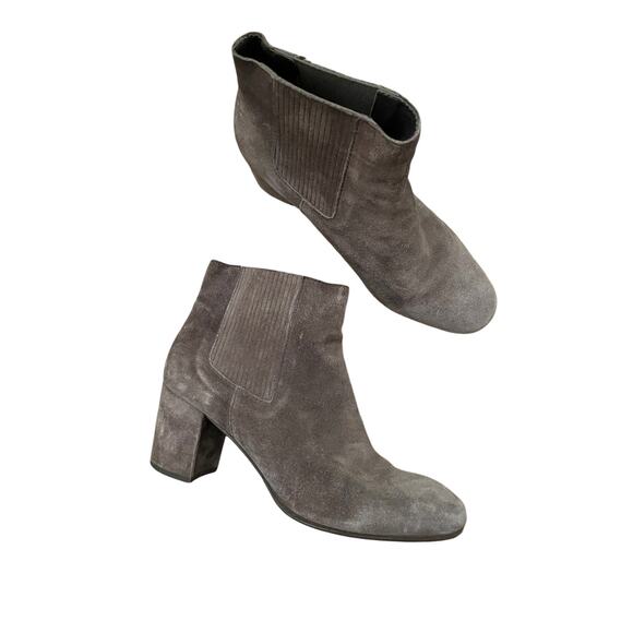 Pedro Garcia Womens Gray/Brown Suede leather Ankle Booties 9 - Picture 2 of 8
